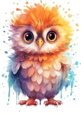 Owl Watercolor