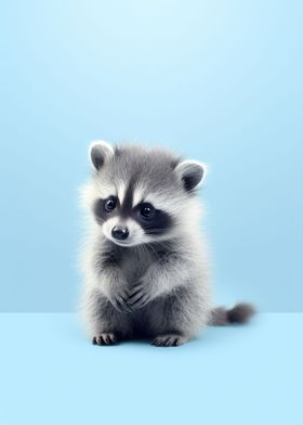 Baby Raccoon Portrait