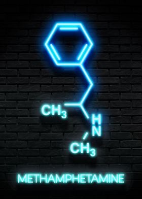 Methamphetamine neon Art