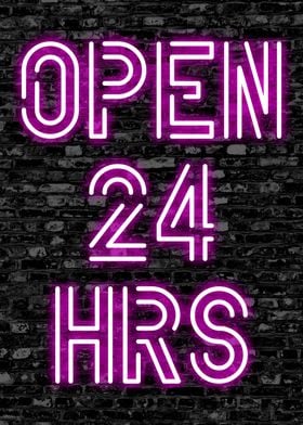 OPEN 24 HRS BAR TAVERN