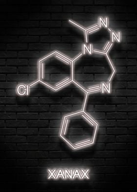 xanax neon chemical