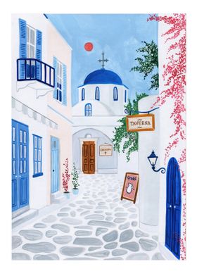 Paros Greece Art Print