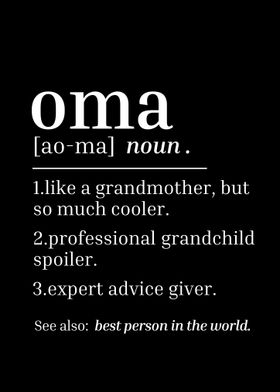 Oma Gift For Grandma Women