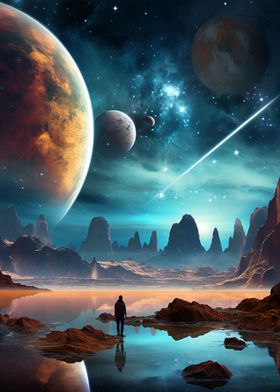 Fantasy Space Landscape 30