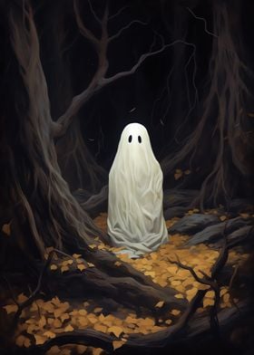 Ghost in the woods Poster