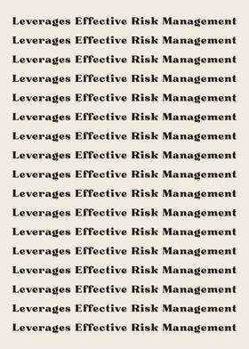 Leverages Effective Risk M