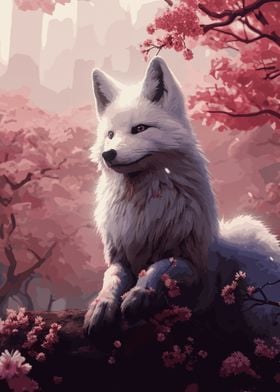 cherry blossom wolf 