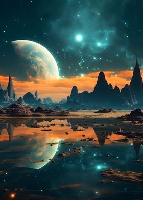 Fantasy Space Landscape 29