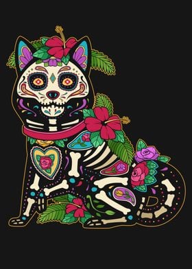 Shiba Inu Sugar Skull