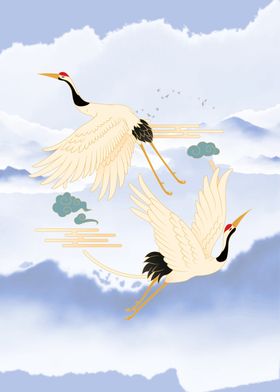 Japan crane love