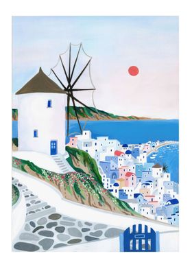 Mykonos Art Print Greece