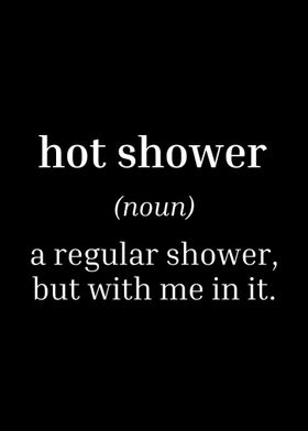 Definition of hot shower 