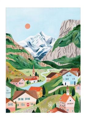 Switzerland Art Print