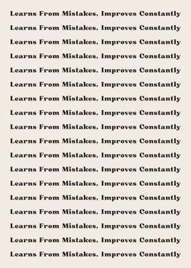 Learns From Mistakes Impr