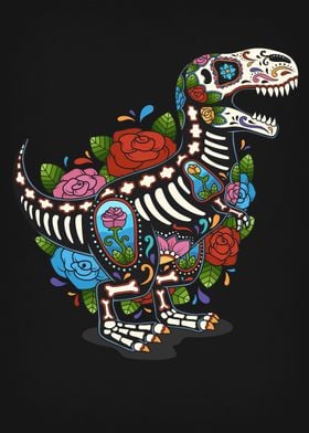 TRex Sugar Skull