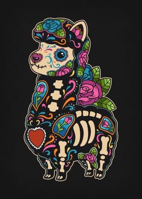 Llama Sugar Skull