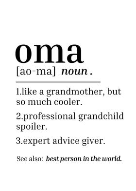 Oma Gift For Grandma Women