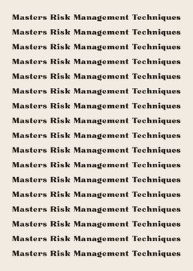 Masters Risk Management Te