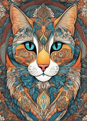 Stained Glass Cats