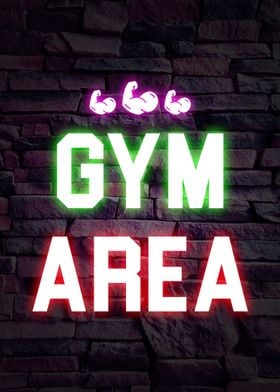 Gym Are Neon Quote