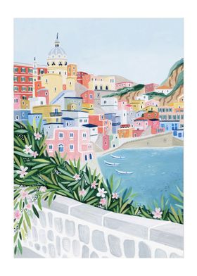 Procida Naples Art Print