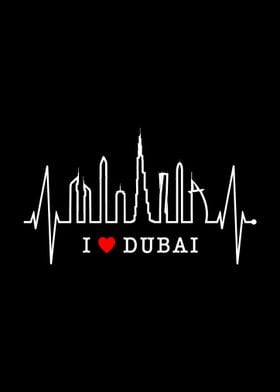 Dubai Skyline Heartbeat