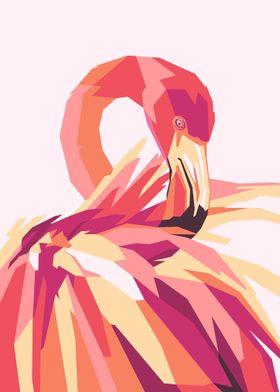 Flamingo Pop Art