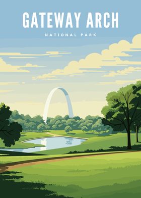 Saint Louis Poster Missouri  Classic Baseball Print of the