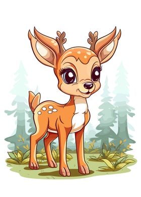 cute deer animal