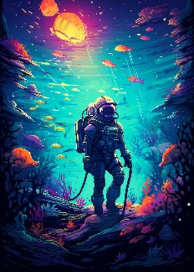 Astronaut Underwater