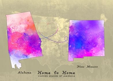 Alabama to New Mexico