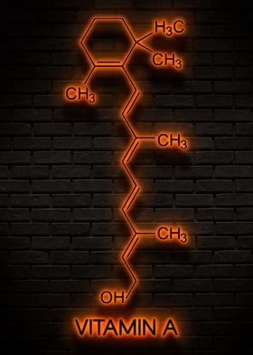 Vitamin A Neon Chemical