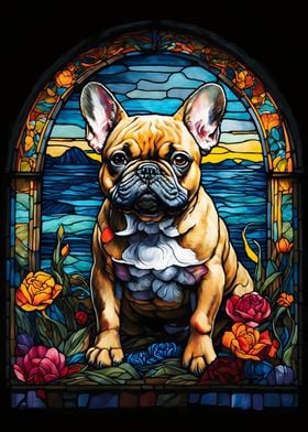 French Bulldog Abstract