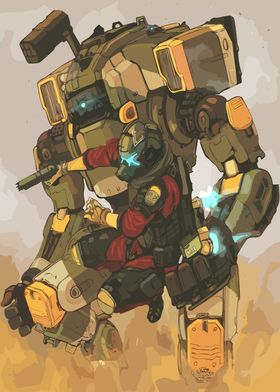 Titanfall 2 Monarch Fan Art Poster Titan Gamer Art 