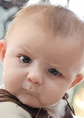 Skeptical Baby Meme