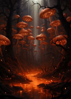 Gloomy Mushroom forest