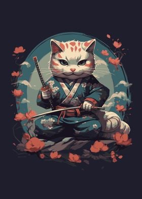 baby cat samurai japan