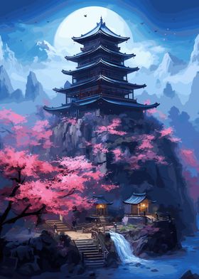 Cherry Blossom Japan Art