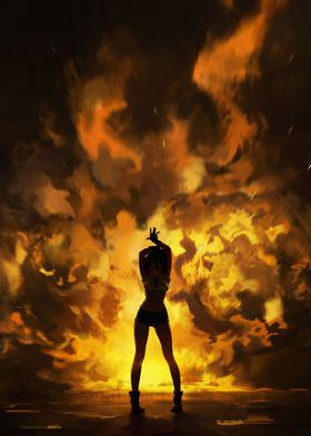 Girl on fire