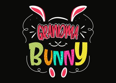 Grandma bunny happy easter