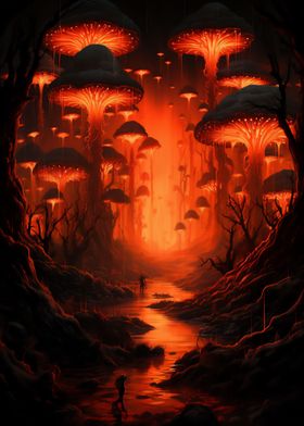 Gloomy Mushroom forest