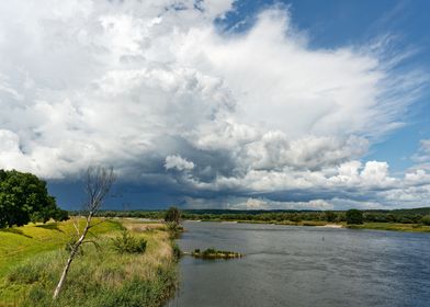Thunderstorm over the Oder