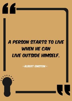 a person starts to live