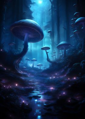 Gloomy Mushroom forest