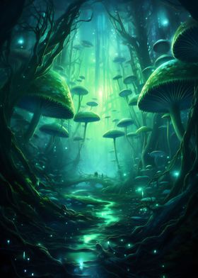 Gloomy Mushroom forest