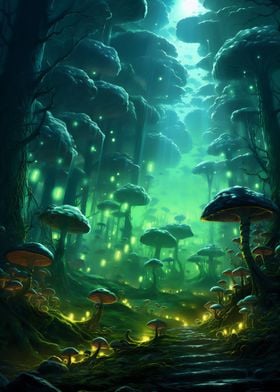 Gloomy Mushroom forest