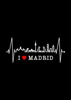 Madrid Skyline Heartbeat