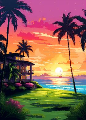 Hawaii Mansion Pixel