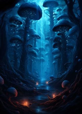 Gloomy Mushroom forest