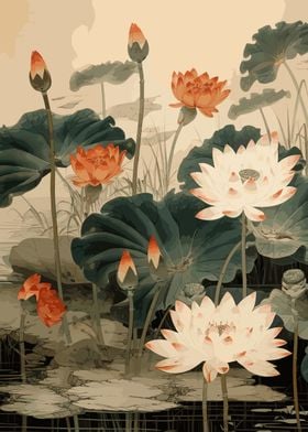 Lotus flowers Painting